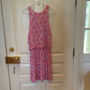 Southern Tide Pink and White Dress